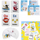 educational card words 8x12cm white