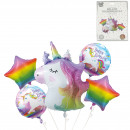 aluminum unicorn balloon x4