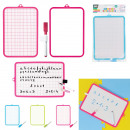 2-sided erasable slate with marker, 3-fold asso
