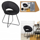 round armchair velvet cotele giulia black