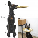 statue chien vide poche h72cm