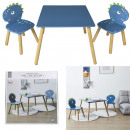 dino table and 2 chairs