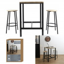 loka standing table and 2 stools