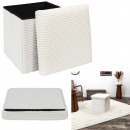 cotele scott beige folding pouffe chest