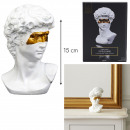 statue david golden mask h15cm