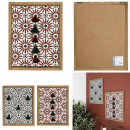 wall decoration with pompons, 2-fold assorted