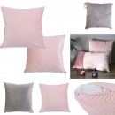 hurtownia Mieszkanie & Dekoracje: Poduszka z różowym wzorem 40x40cm, 2-krotne złożen