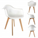 Scandinavian armchair for children white