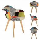 Scandinavian patchwork armchair