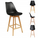 bar chair pp black wood legs