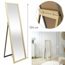 mirror on gold stand 122cm