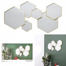 hexagonal mirror decoration