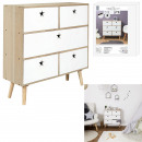 like to star chest of drawers white