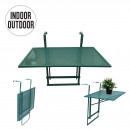 green folding balcony table 60.5x40.5x50cm