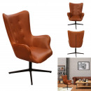 helsinki pu brown armchair