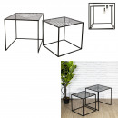 riga nesting metal table x2