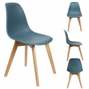 scandinavian chair pp shell duck blue