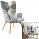 helsinki patchwork grey armchair