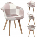pink patchwork armchair
