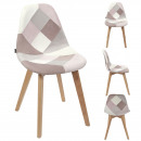 rózsaszín patchwork szék
