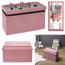 folding chest bench compatible pink brick