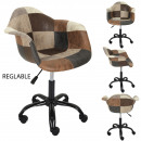 fauteuil de bureau patchwork pu