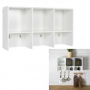 white wall shelf