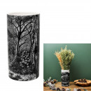 ceramic vase cylinder black forest h25cm
