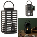 black metal lantern h24.5cm