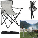 fauteuil camping pliant gris
