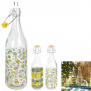 clamshell glass bottle sunbathing 1l, 2-f