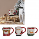 mug relief noel, 3- times assorted