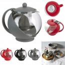 1l teapot with infuser, 3-fold assorted