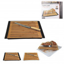 bread board with knife 38x27cm, 2-fold assortment