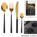 16-piece gold household set with