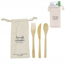 reusable bamboo cutlery with pouch