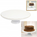 cake stand porcelain lisere dore