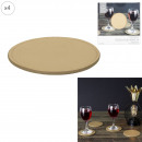 coasters gold effect x4