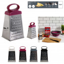 4-sided grater h12.7cm, 4-fold assorted