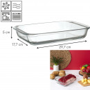 rectangular glass dish 29.7cm