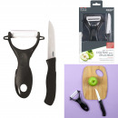 7.5cm ceramic knife with peeler