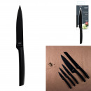 black stainless steel knife 12cm blade