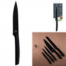 knife stainless steel black blade 12cm
