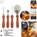 pumpkin preparation utensil x4