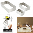 rectangle pastry frame x3