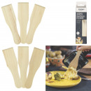 spatule à raclette en bois x6