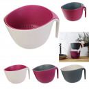 2in1 cook concept round colander bowl, 3-fold asso