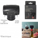 wine stopper with electric vacuum
