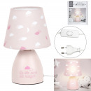 pink children's bedside lamp