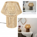 table lamp lampshade braided rope effect
